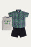 GRAPHIC T-SHIRT WITH SHORTS AND SHIRT (ITTSS-028)
