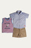 GRAPHIC T-SHIRT WITH SHORTS AND SHIRT (ITTSS-027)