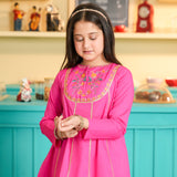 Embroidered Rangeen Kurti With Gharara (RGKS-39)