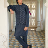 Embroidered Waistcoat With Kurta & Trousers (MSFBSKW-953)