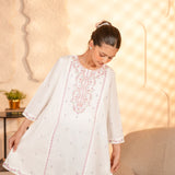 Embroidered Kameez With Printed Shalwar (DGKS-224)