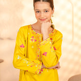 Embroidered Shirt With Loose Embroidered Bottom (RGKS2-08)