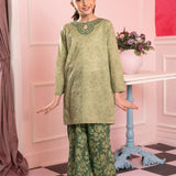 Printed Trousers With Embroidered Shirt (DGKS-188)