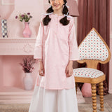 Chikankari Kali Dar Kurta With Contrast Colored Sharara. (ESFW-01)