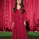 Embroidered Kali Dar With Straight Pants (EFW-17)