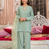 Embellished Kameez, Separate Sleeves & Trousers (GPW-S1132)