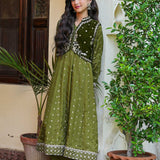 Embellished Jacket With Flared Kameez & Trousers (GPW-1198)
