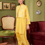 Embroidered Waist Coat With Kameez And Embroidered Shalwar (SSEGKS-26)
