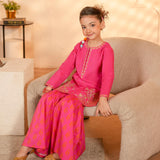 Embroidered Shirt And Gharara (DGKS-216)