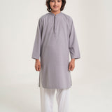 Kurta With Embroidery & Trousers (FBSK-864)