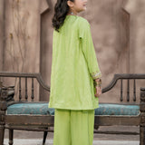 Embroidered Flared Frock With Loose Bottom Shalwar Along With Duppatta (EFW-22)