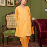 Embroidered Rangeen Kurti With Shalwar (RGKS-36)