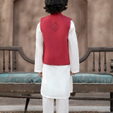 Embroidered Waistcoat (Emb Color Option)And Emb Inner( Shirt And Trousers) (FBKSW2-02A)