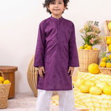 Purple Embroidery Kurta (MSKZ-31)
