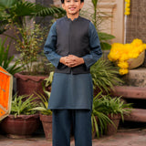 Kurta, Waistcoat & Trousers (FBSKW-889)