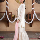 Embellished Kameez, Gharara & Dupatta (GPW-S1082)