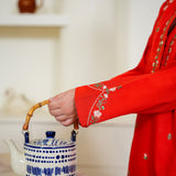 Embroidered Kameez & Balloon Shalwar (GSK-648)