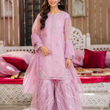 Embellished Kameez, Gharara & Dupatta (GPW-S1114)