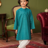 Boys Teal Kurta (KZ-541)