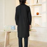 Black Kurta & Trousers (MSKZS-19)