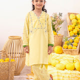 Embroidered Rangeen Kurti With Shalwar Set (RGKS-21)