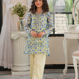 Embroidered Printed Shirt With Plazo (DGFS-17)