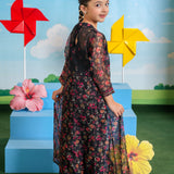 Embroidered Frock With Slip And Trouser (DGFS-45)