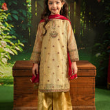 Zari Net Embroidered Kameez And Plazo Pants And Dupatta. (EFW-08)