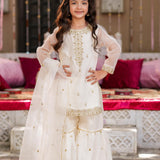 Embellished Kameez, Gharara & Dupatta (GPW-1110)