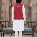 Embroidered Waistcoat And Emb Inner (Shirt And Trousers) (FBKSW2-02)