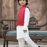 Embroidered Waistcoat (Emb Color Option)And Emb Inner( Shirt And Trousers) (FBKSW2-02A)