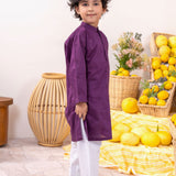 Purple Embroidery Kurta (MSKZ-31)