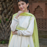 Emb Kotti/Flared Panel Frock/Loose Trouser & Dupatta (GPW2-20)
