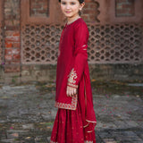 Embellished Kameez Gharara & Dupatta (GPW-1180)