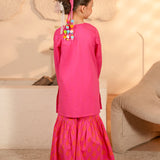 Embroidered Shirt And Gharara (DGKS-216)