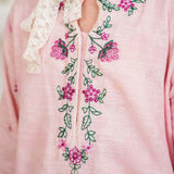 Emb Kameez With Printed Shalwar (DGKS-232)