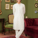 Boys White Kurta (MSKZ-39)