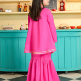 Embroidered Rangeen Kurti With Gharara (RGKS-39)