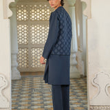 Embroidered Waistcoat With Kurta & Trousers (MSFBSKW-953)