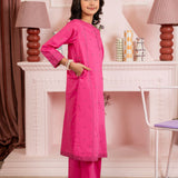 Embroidered Shirt With Plain Culottes. (ESFW-06)