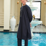 Kurta With Embroidery & Trousers (MSFBSK-875)