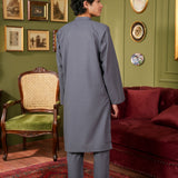 Boys Grey Kurta Trousers Set (MSKZBS-12)