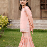 Embellished Kameez & Gharara With Dupatta (GPW-1141)