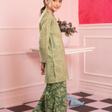 Printed Trousers With Embroidered Shirt (DGKS-188)