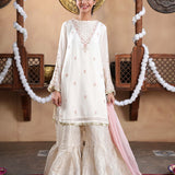 Embellished Kameez, Gharara & Dupatta (GPW-S1082)