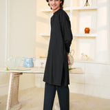 Black Kurta & Trousers (MSKZS-19)