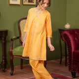 Embroidered Rangeen Kurti With Shalwar (RGKS-36)