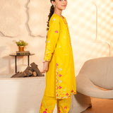 Embroidered Shirt With Loose Embroidered Bottom (RGKS2-08)