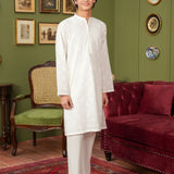 Boys White Kurta (MSKZ-39)