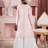 Chikankari Kali Dar Kurta With Contrast Colored Sharara. (ESFW-01)